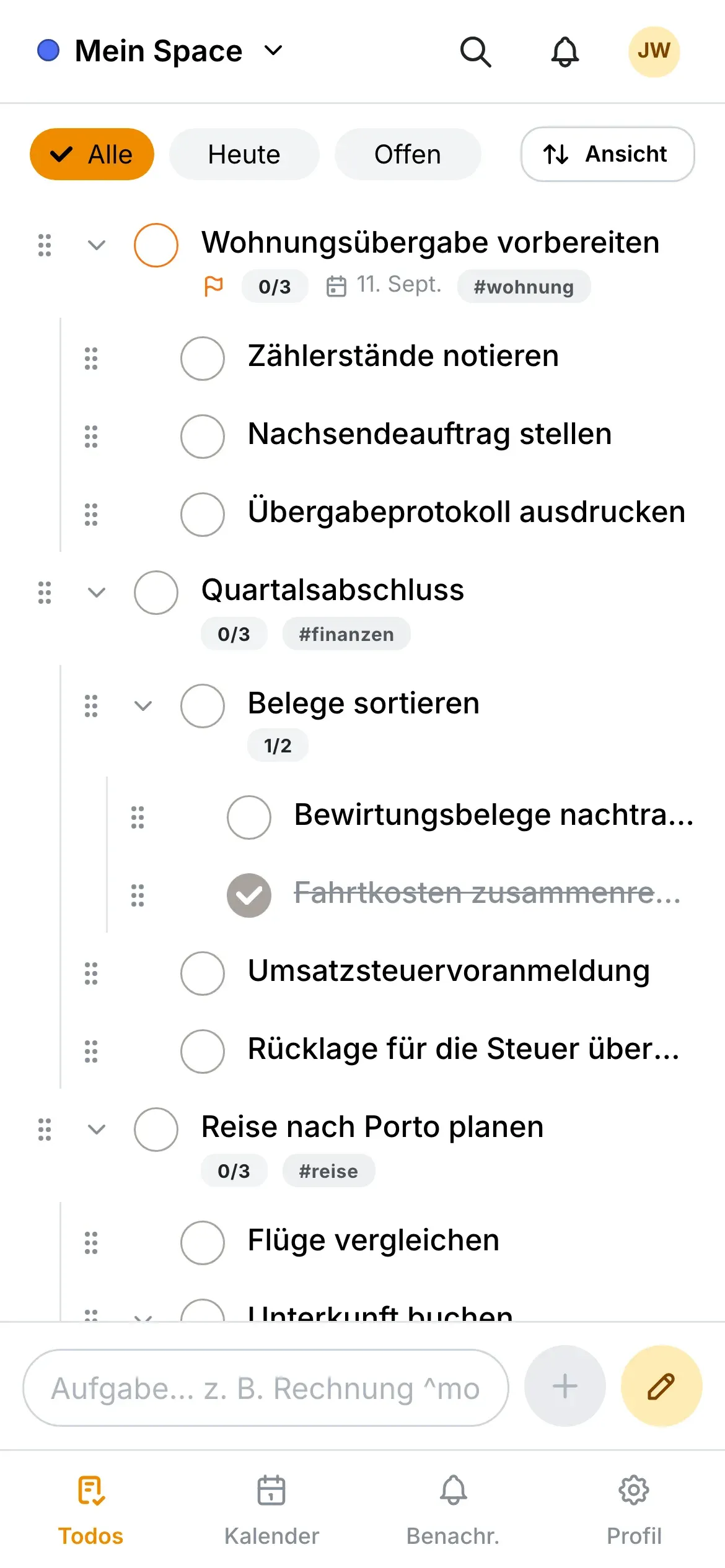 LiTha To-Do on a smartphone